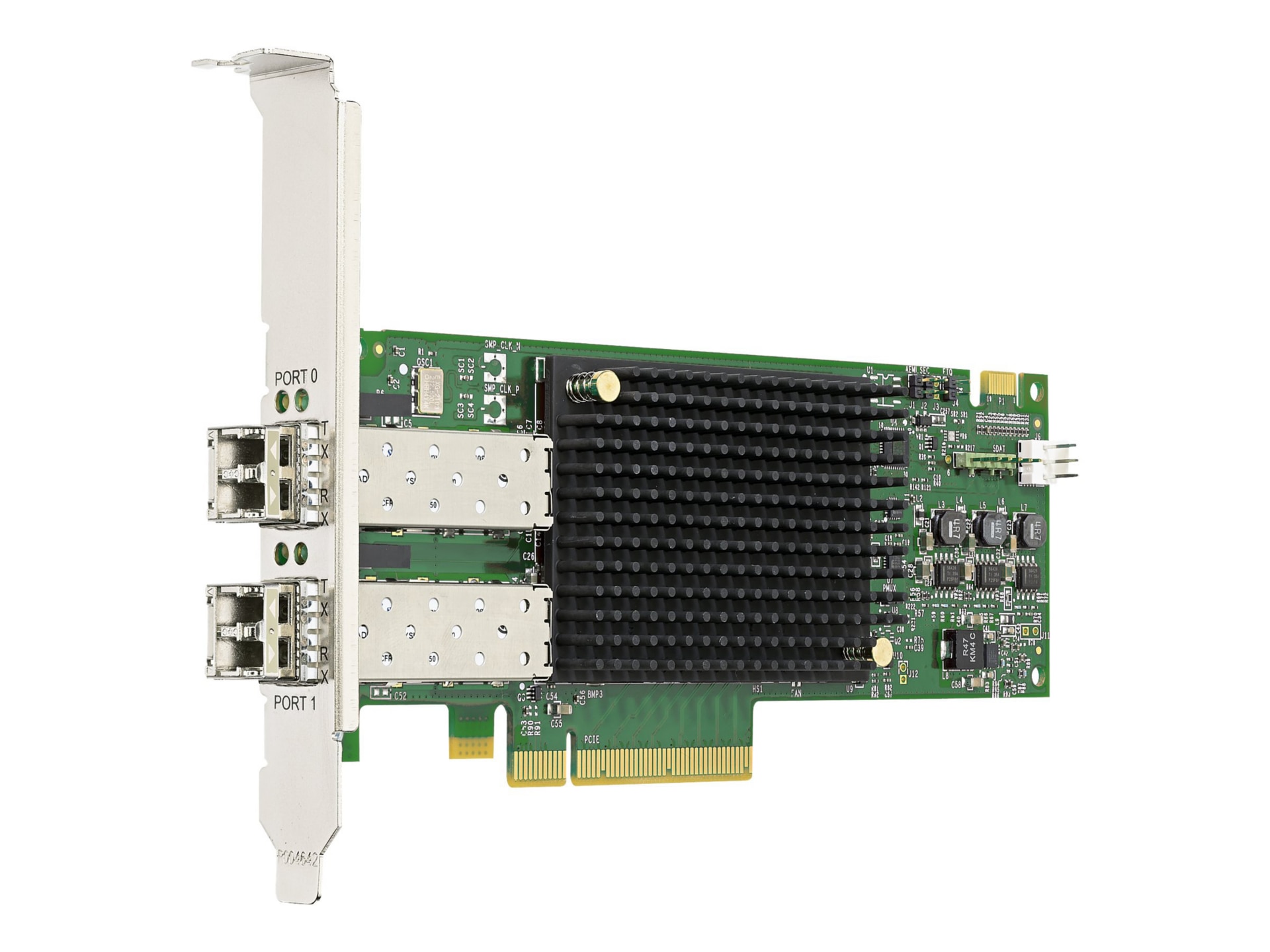 Emulex LPe31002 Gen 6 (16Gb), dual-port HBA (upgradeable to 32Gb) - host bus adapter - PCIe 3.0 x8 - 16Gb Fibre Channel