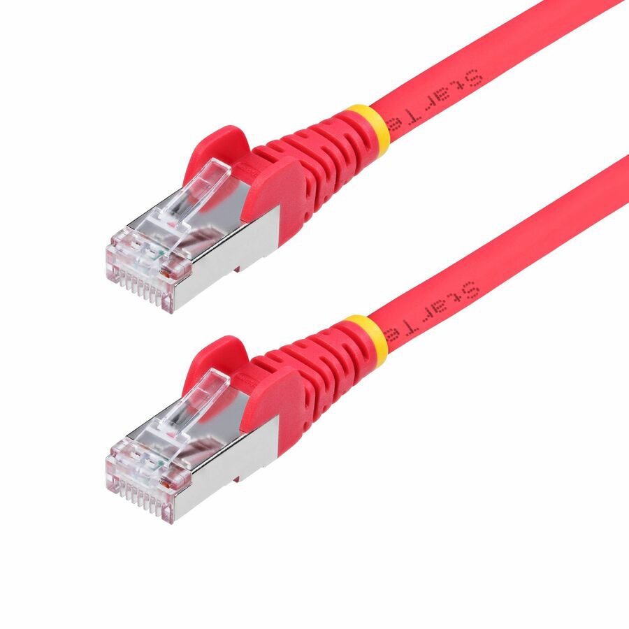 StarTech.com 1ft Red CAT6a Ethernet Cable, Snagless RJ45, 10G, 100W PoE, S/