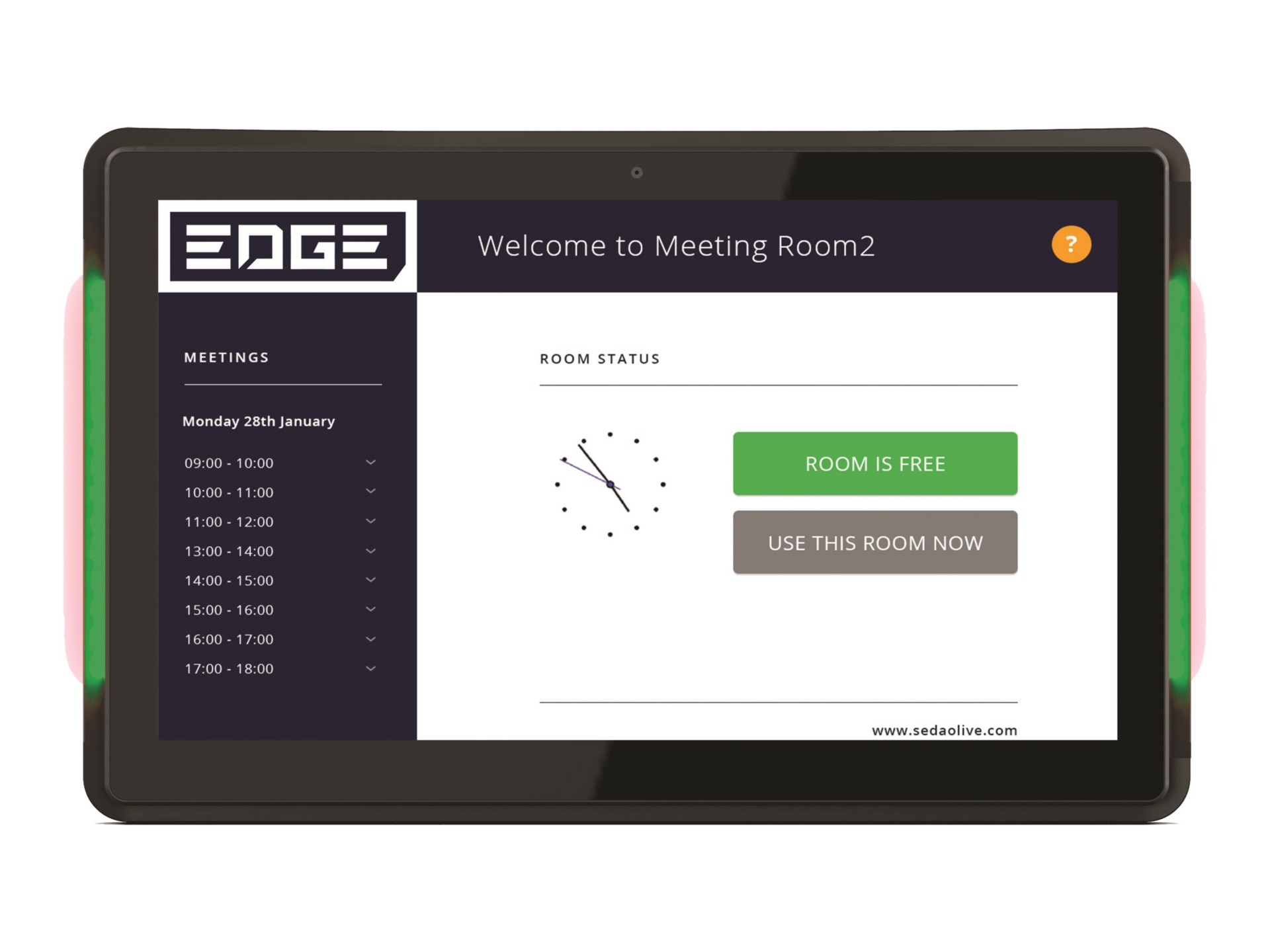 ClevertouchLive 10" Room Booking Panel with POE & Outlook Integration