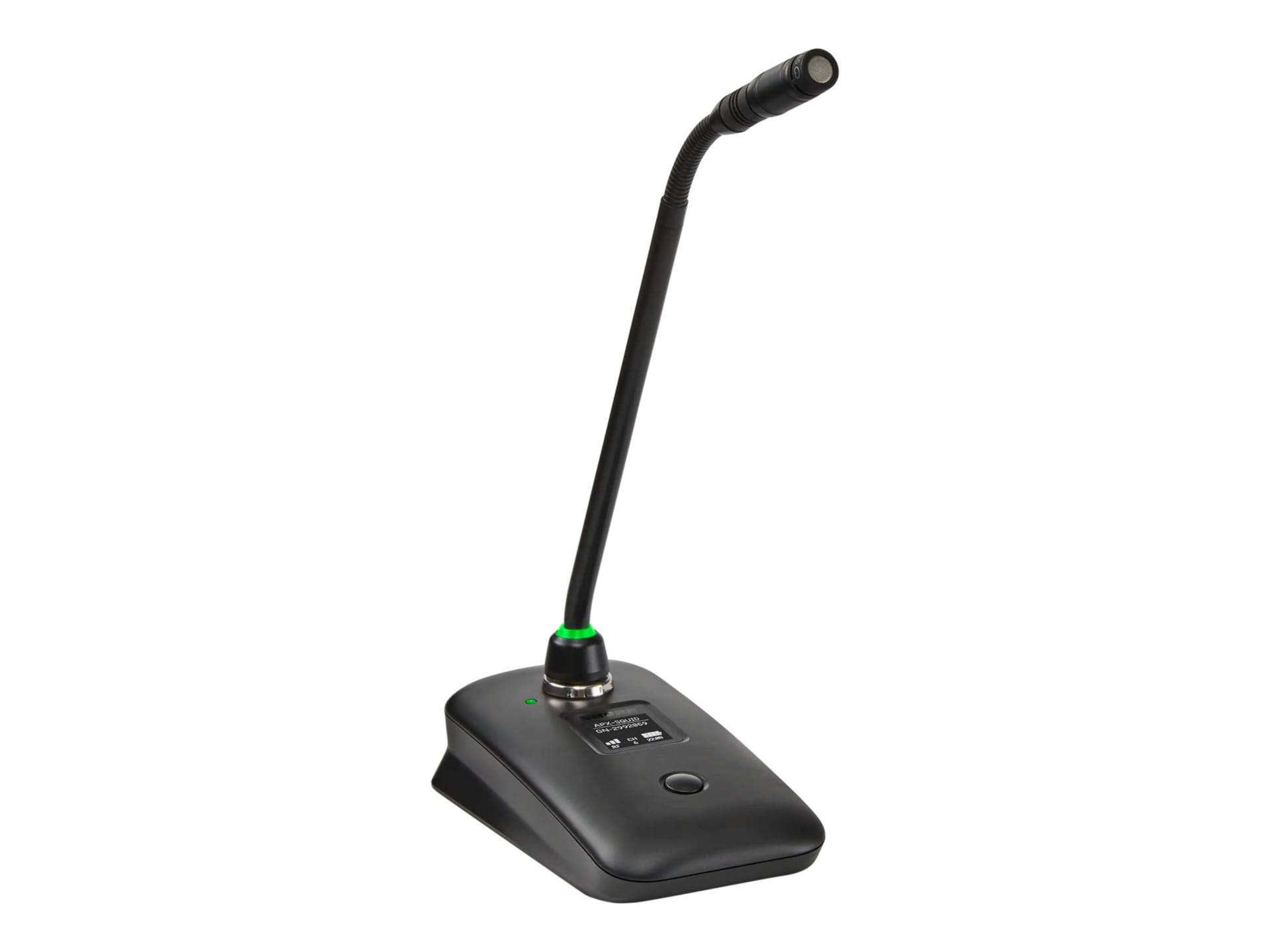 Shure Microflex neXt MXW8X - wireless audio transmitter for gooseneck microphones - desktop based