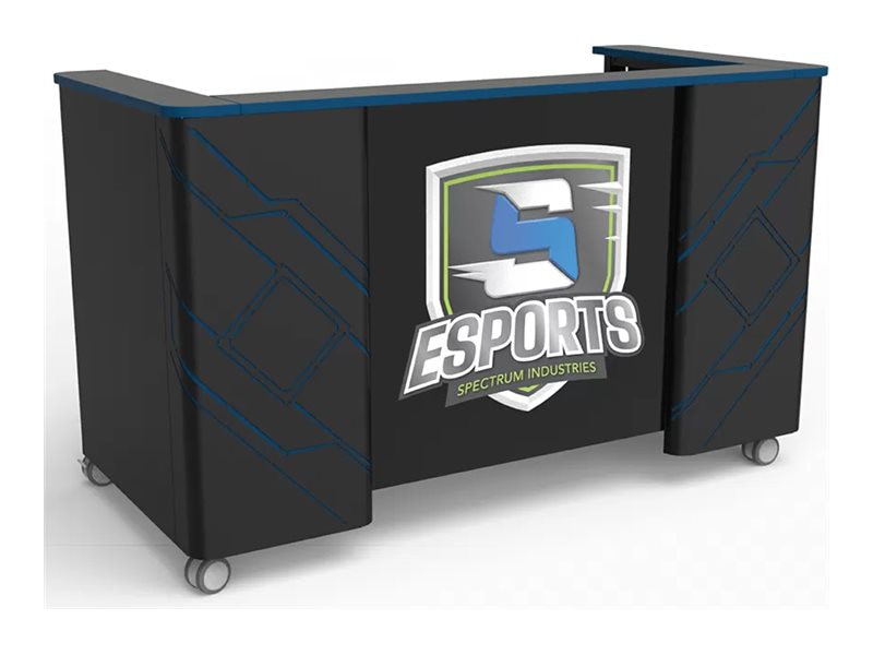 Spectrum Esports Shoutcaster Station - workstation - rectangular - black