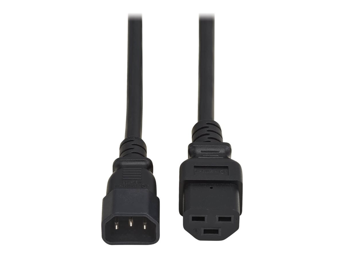 Eaton Tripp Lite Series Power Cord, C14 to C21 - Heavy-Duty, 15A, 250V, 14 AWG, 5 ft. (1.5 m), Black