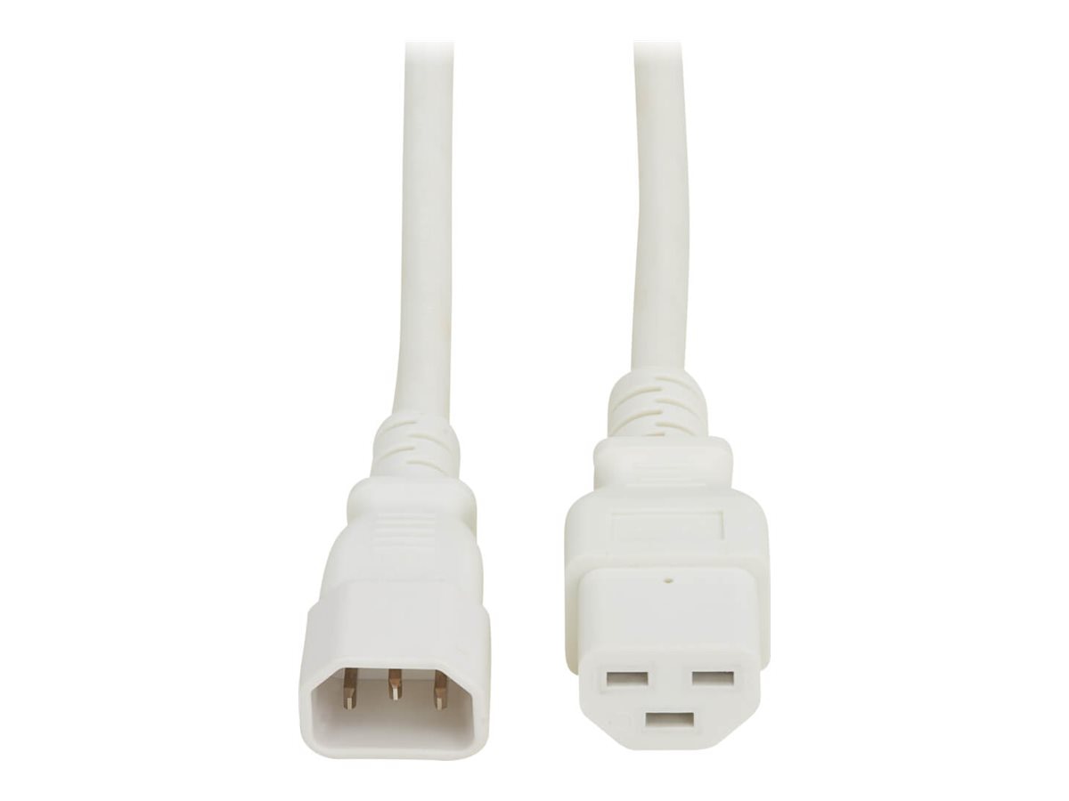 Eaton Tripp Lite Series Power Cord, C14 to C21 - Heavy-Duty, 15A, 250V, 14 AWG, 2 ft. (0.6 m), White