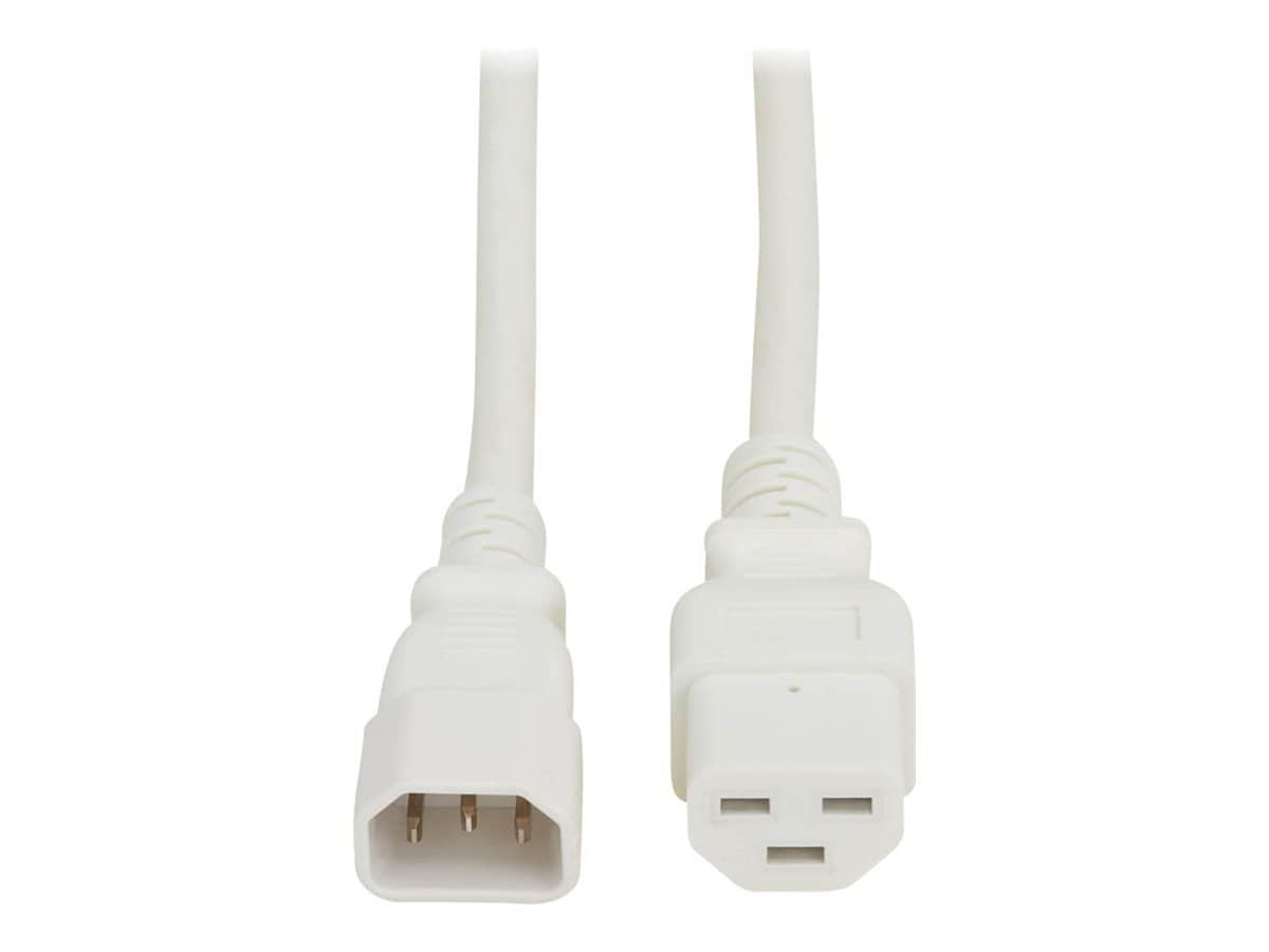 Eaton Tripp Lite Series Power Cord, C14 to C21 - Heavy-Duty, 15A, 250V, 14 AWG, 5 ft. (1.5 m), White