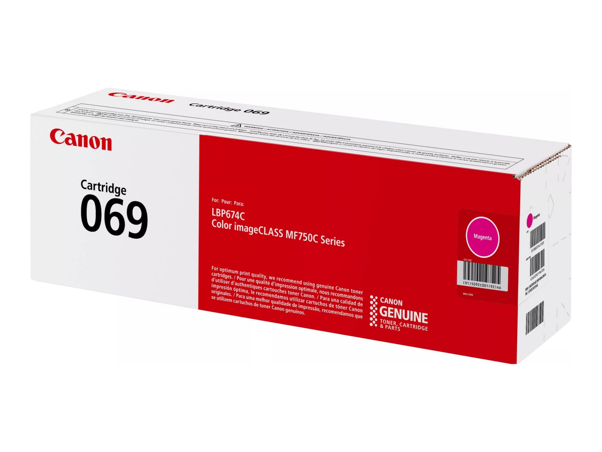 Canon 069 - magenta - original - toner cartridge (alternative for: Canon LB