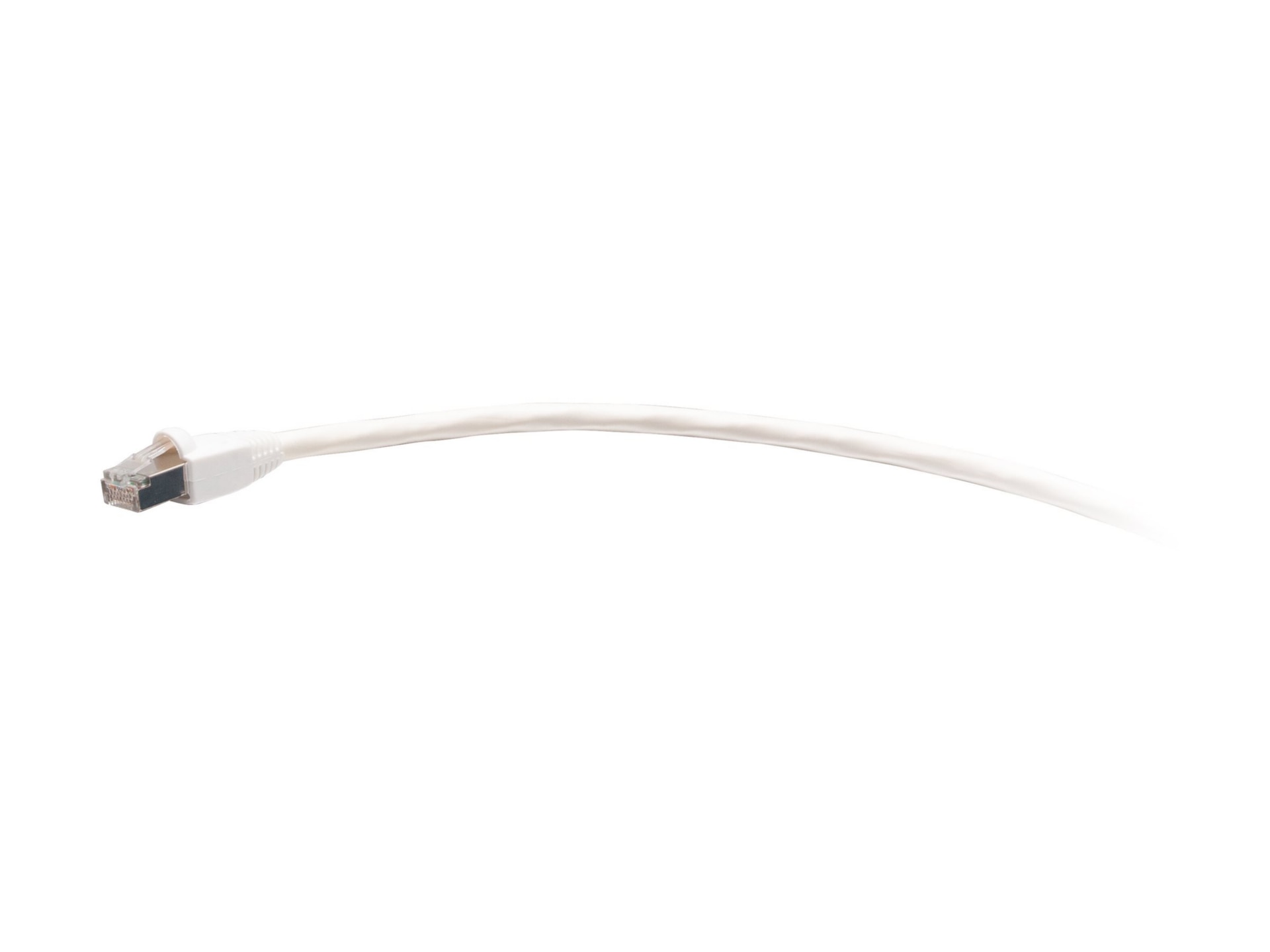 C2G 25ft Cat6 Snagless Shielded Ethernet Cable - TAA Compliant F-Series - White - patch cable - TAA Compliant - 25 ft -