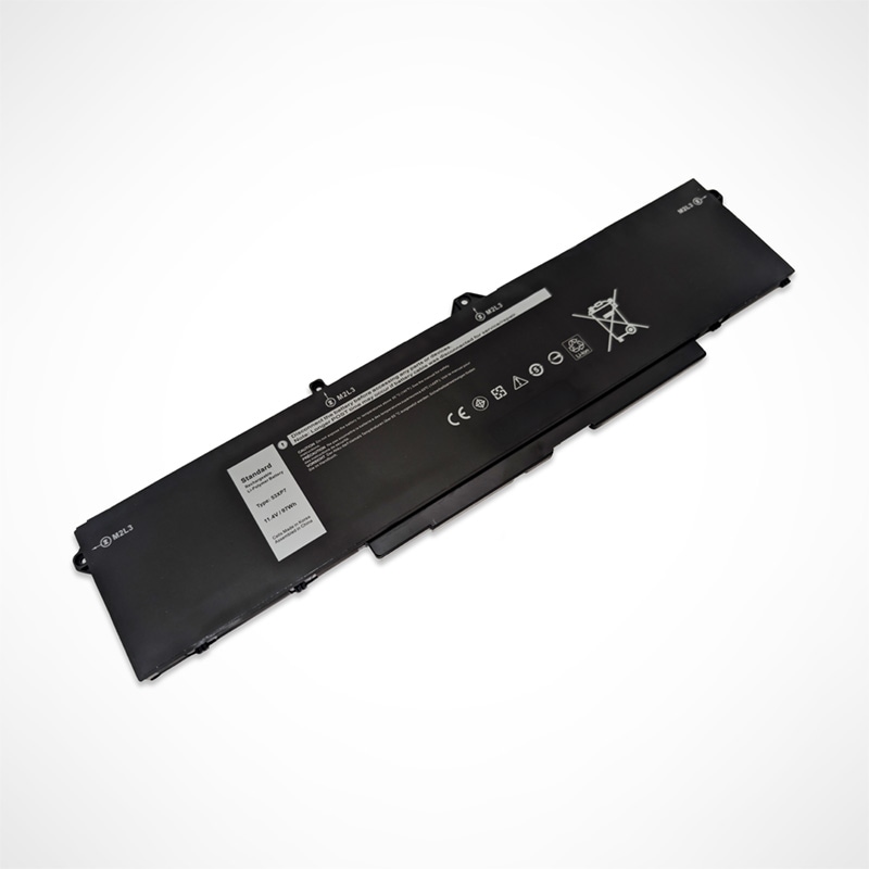Total Micro Battery, Dell Latitude 5521, 5531, Precision 3561, 3571, 3581 - 6-Cell 97WHr
