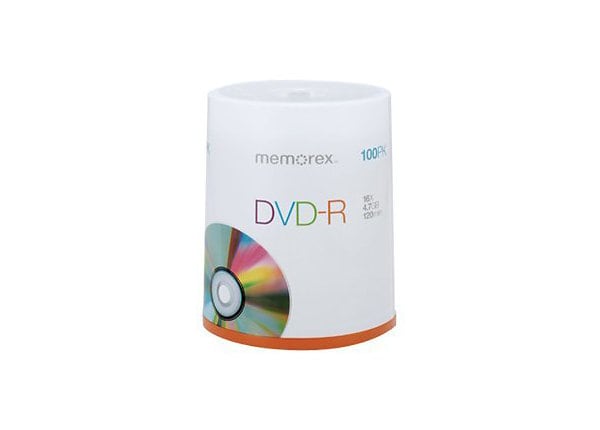 Memorex DVD-R 16X 4.7 GB - 100 Pack Spindle