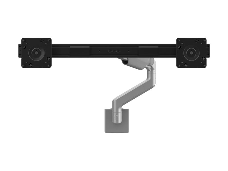 Humanscale M8.1 mounting kit - for 2 LCD displays - silver with gray trim