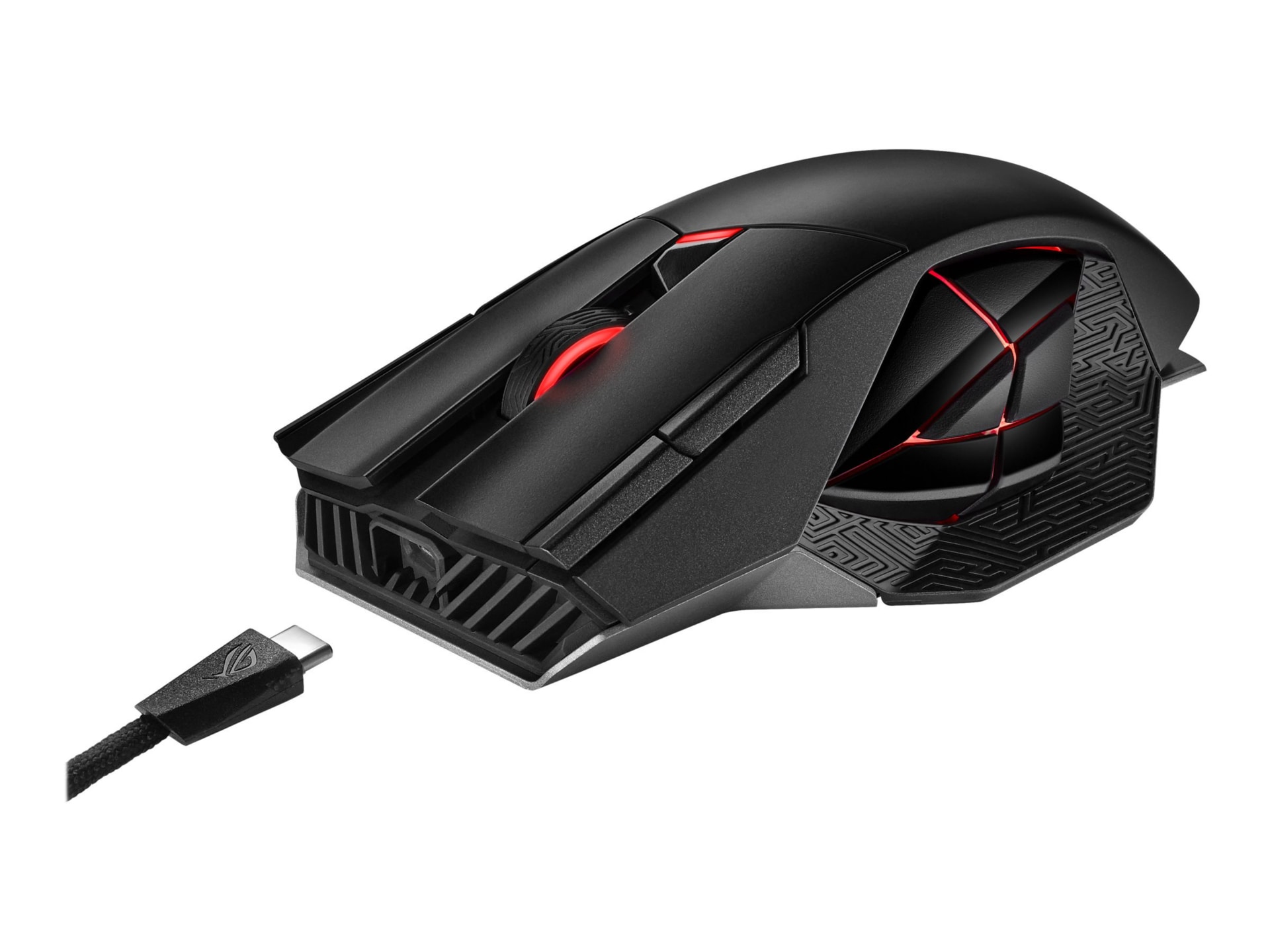 ASUS ROG Spatha X - mouse - 2.4 GHz, USB - black