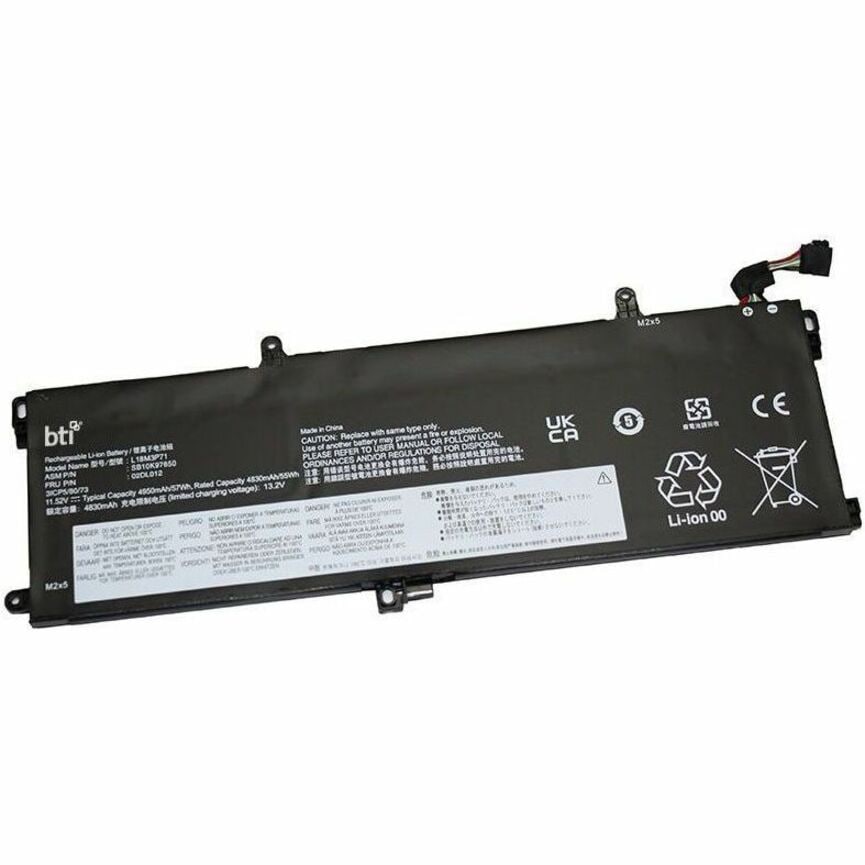 BTI 02DL011-BTI 3-CELL 11.52V LI-ION BATTERY FOR LENOVO THINKPAD P15S GEN 1