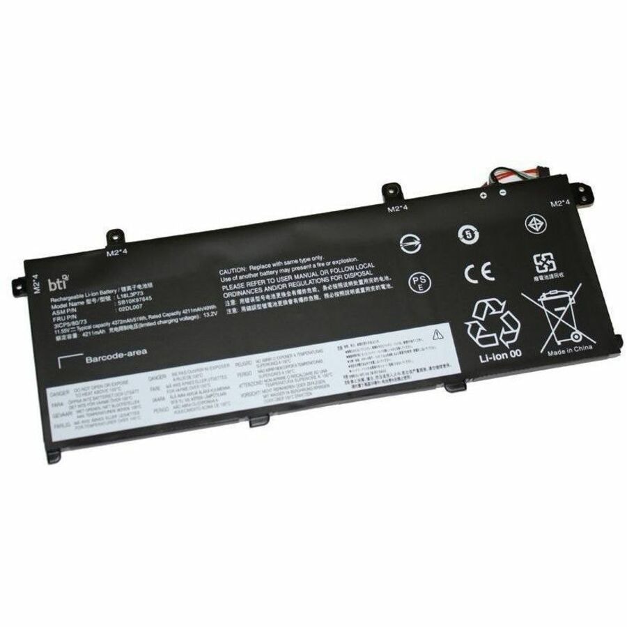 BTI 02DL007-BTI 3-CELL 11.55V LI-ION BATTERY FOR LENOVO THINKPAD P14S, P43S