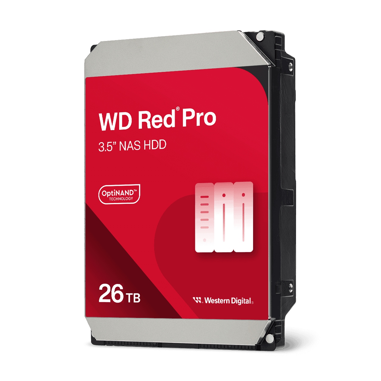 Western Digital Red Pro 26TB NAS Hard Drive – 3.5" SATA 7200RPM CMR