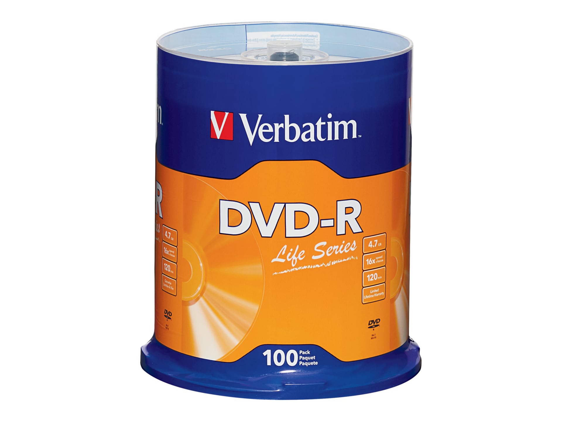 Verbatim Life Series - DVD-R x 100 - 4.7 GB - storage media