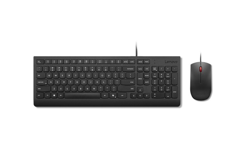 Lenovo Essential Wired Keyboard & Mouse Combo – US English, USB