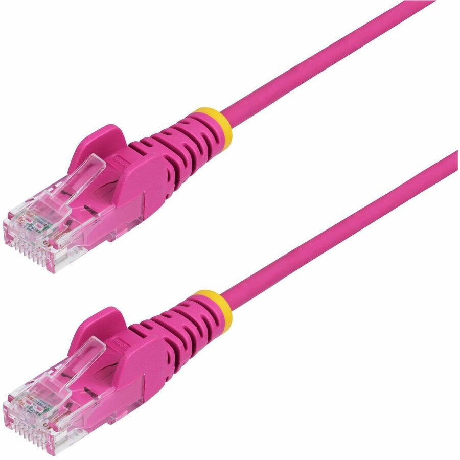 StarTech.com 6ft Pink Slim CAT6 Ethernet Cable, Snagless RJ45, LSZH, 28AWG Bare Copper, Slim Network Patch Cord