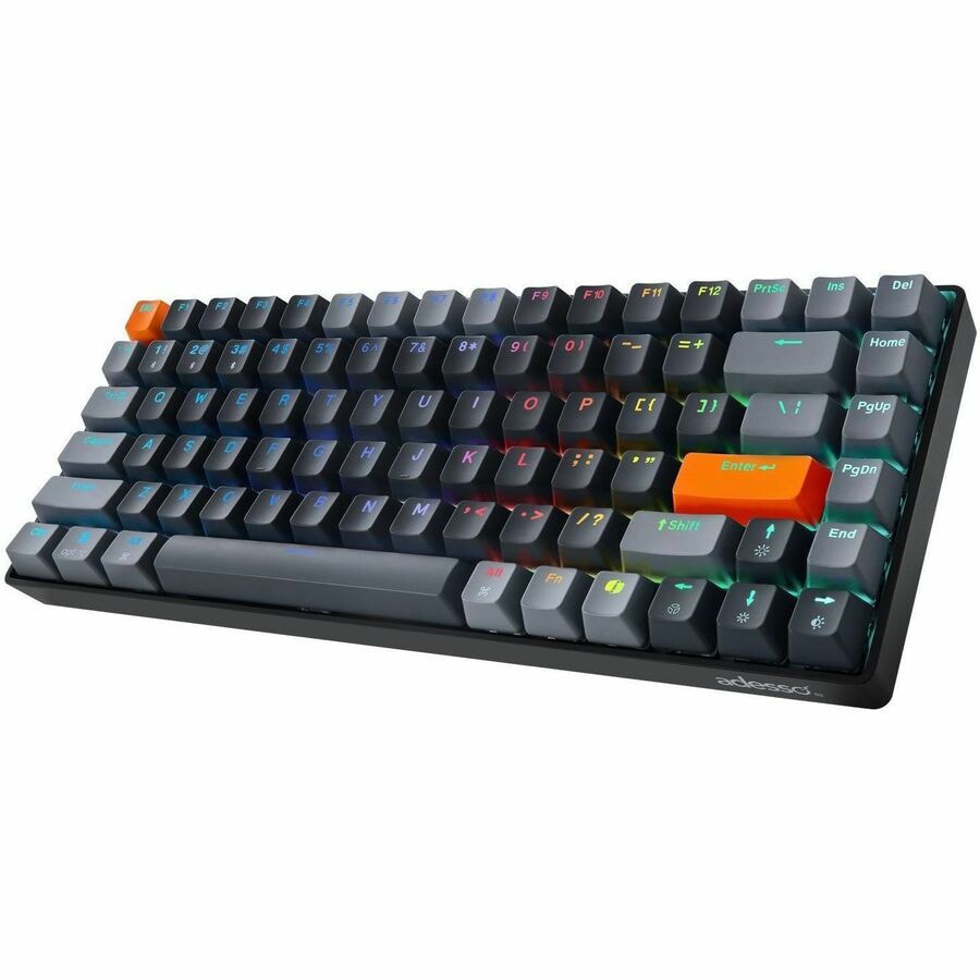 Adesso Easytouch 1000 Mechanical Mini Keyboard – 84-Key, RGB, Red Switches,