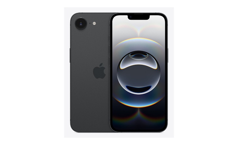 Apple iPhone 16スペースブラック Apple iPhone 16e - black - 5G smartphone - 128 GB - GSM