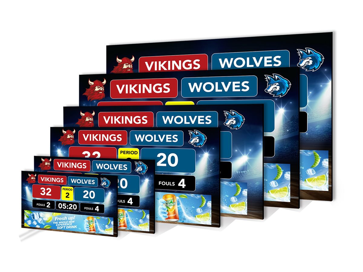 Planar SBI-22x14 Scoreboard Complete Series LED video wall - for digital si