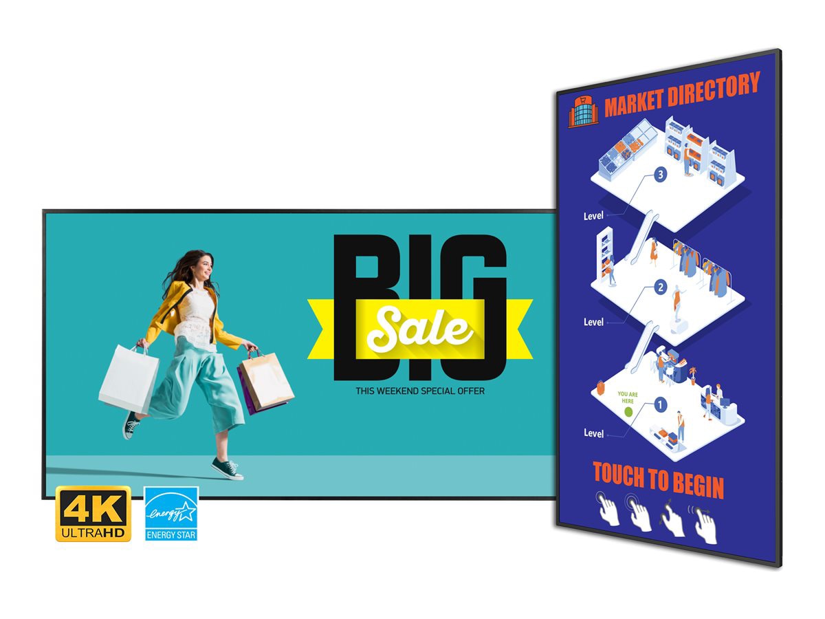 Planar SLM652-T Simplicity M Series - 65" LED-backlit LCD display - 4K - for digital signage