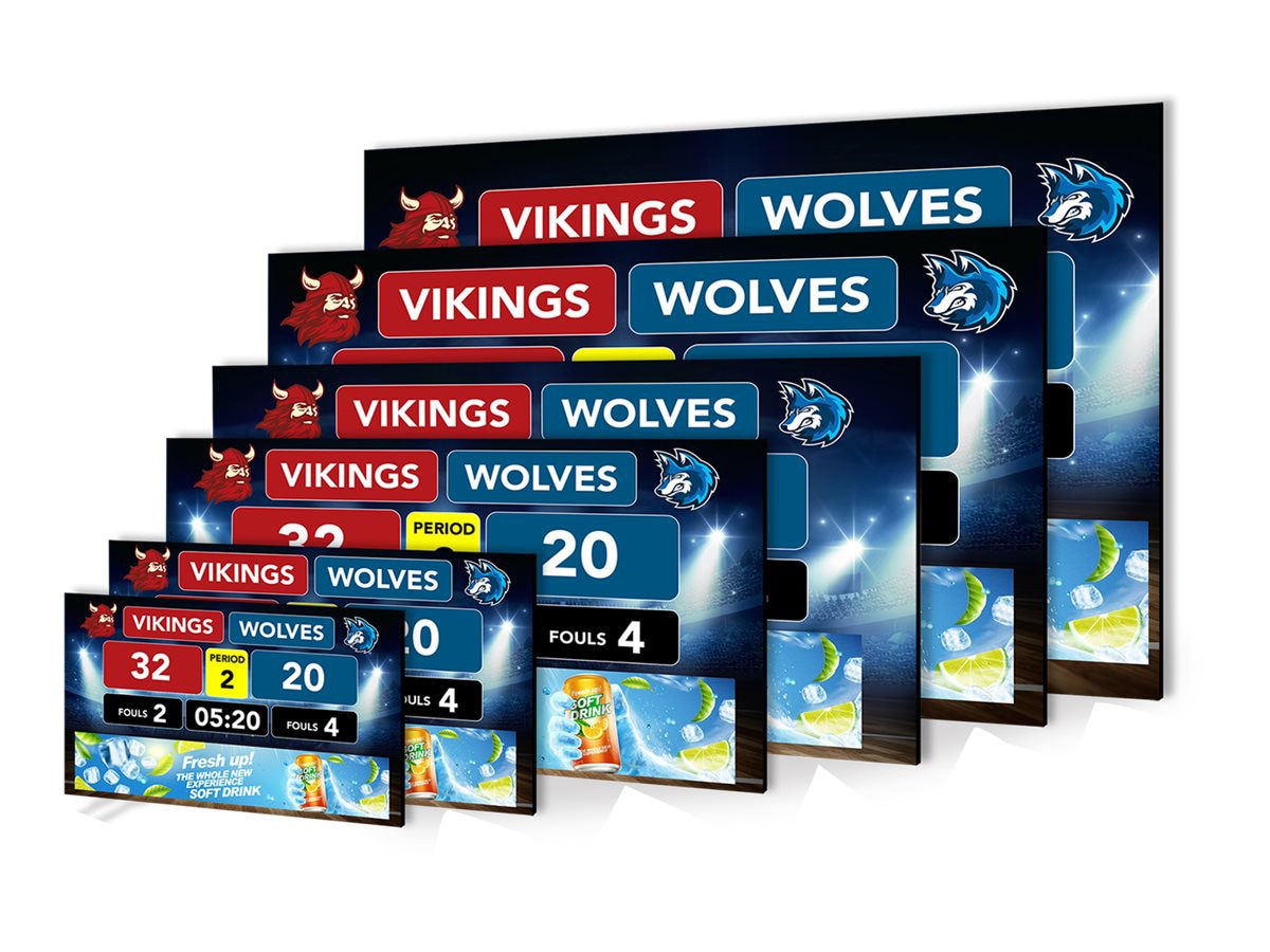 Planar SBI-10x6 Scoreboard Complete Series LED video wall - for digital signage