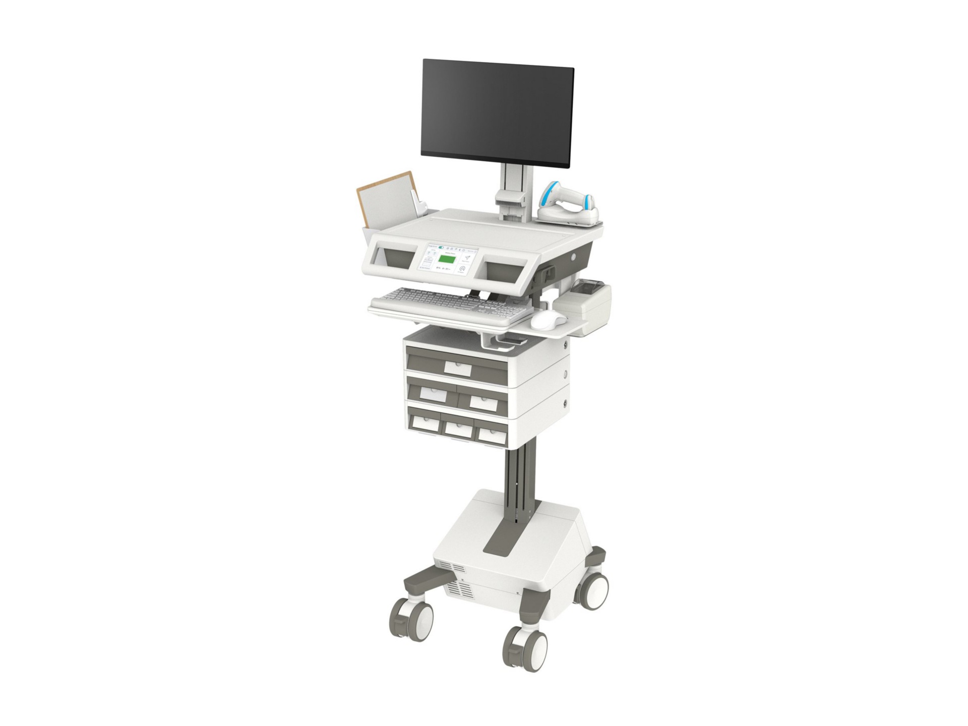 Thumbnail 2 of 6 for Ergotron Mosaic cart - for LCD display / keyboard / mouse / CPU - AC power, US/CA/MX - TAA Compliant