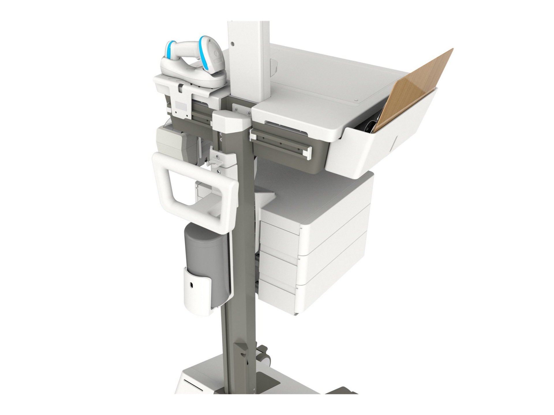 Thumbnail 3 of 6 for Ergotron Mosaic cart - for LCD display / keyboard / mouse / CPU - AC power, US/CA/MX - TAA Compliant