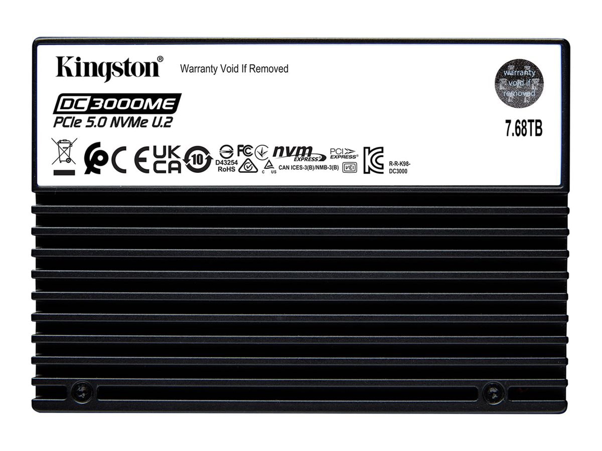 Kingston DC3000ME - SSD - Enterprise - 7.68 TB - U.2 PCIe 5.0 x4 (NVMe)