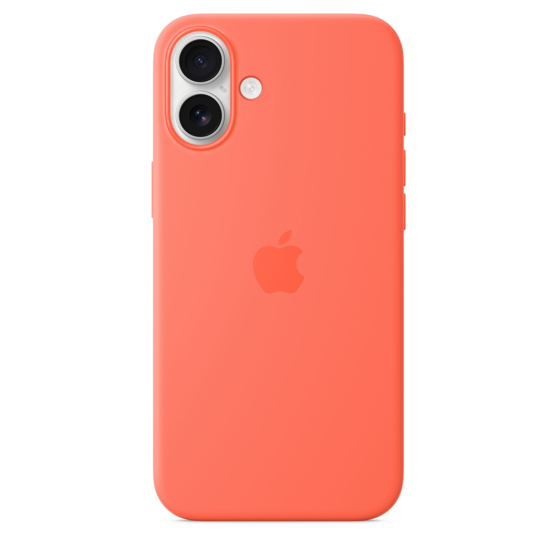 Apple Silicone Case with MagSafe - For iPhone 16 Plus - Tangerine