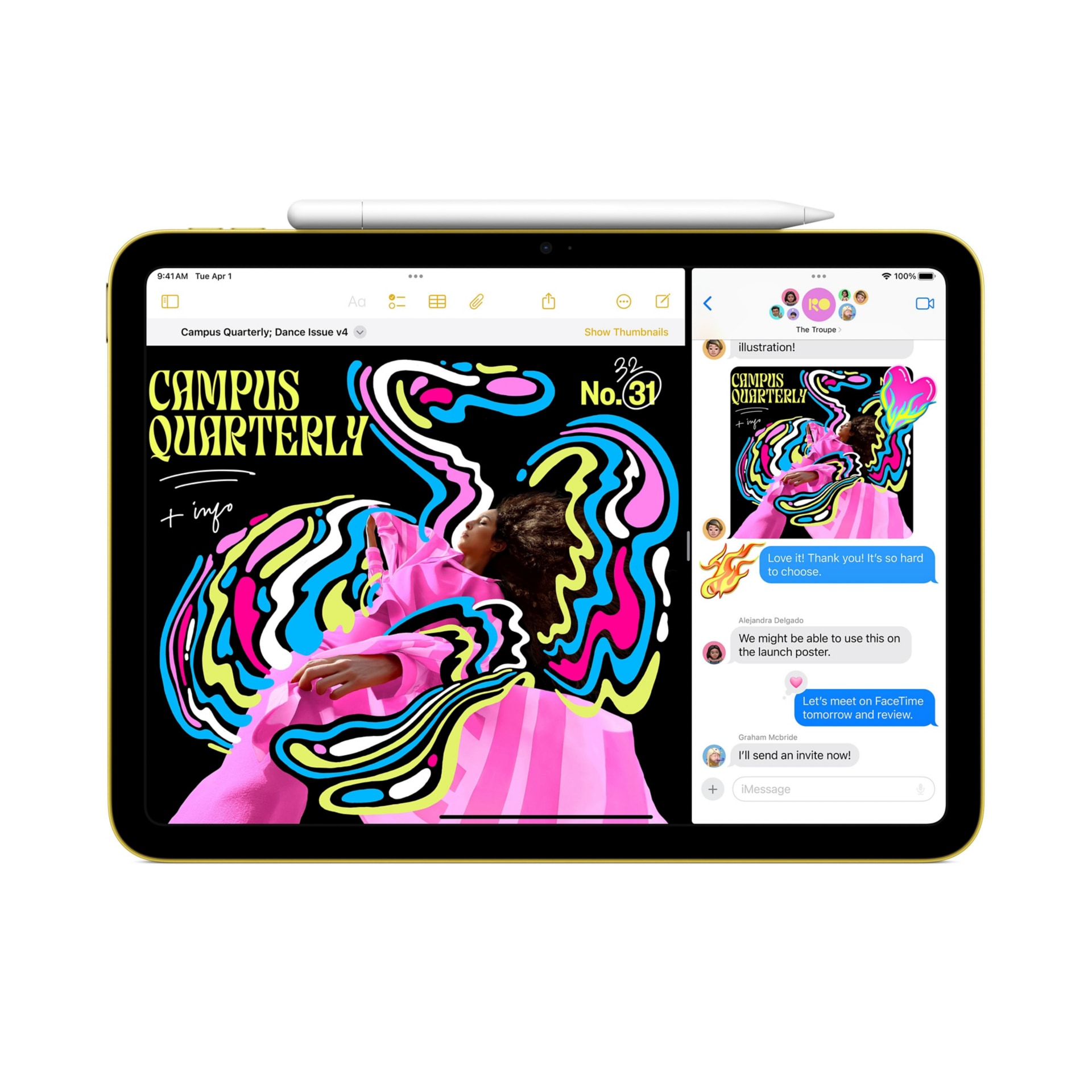 Thumbnail 4 of 9 for Apple 11-inch iPad - A16 - Wi-Fi + Cellular - tablet - 256 GB - Blue