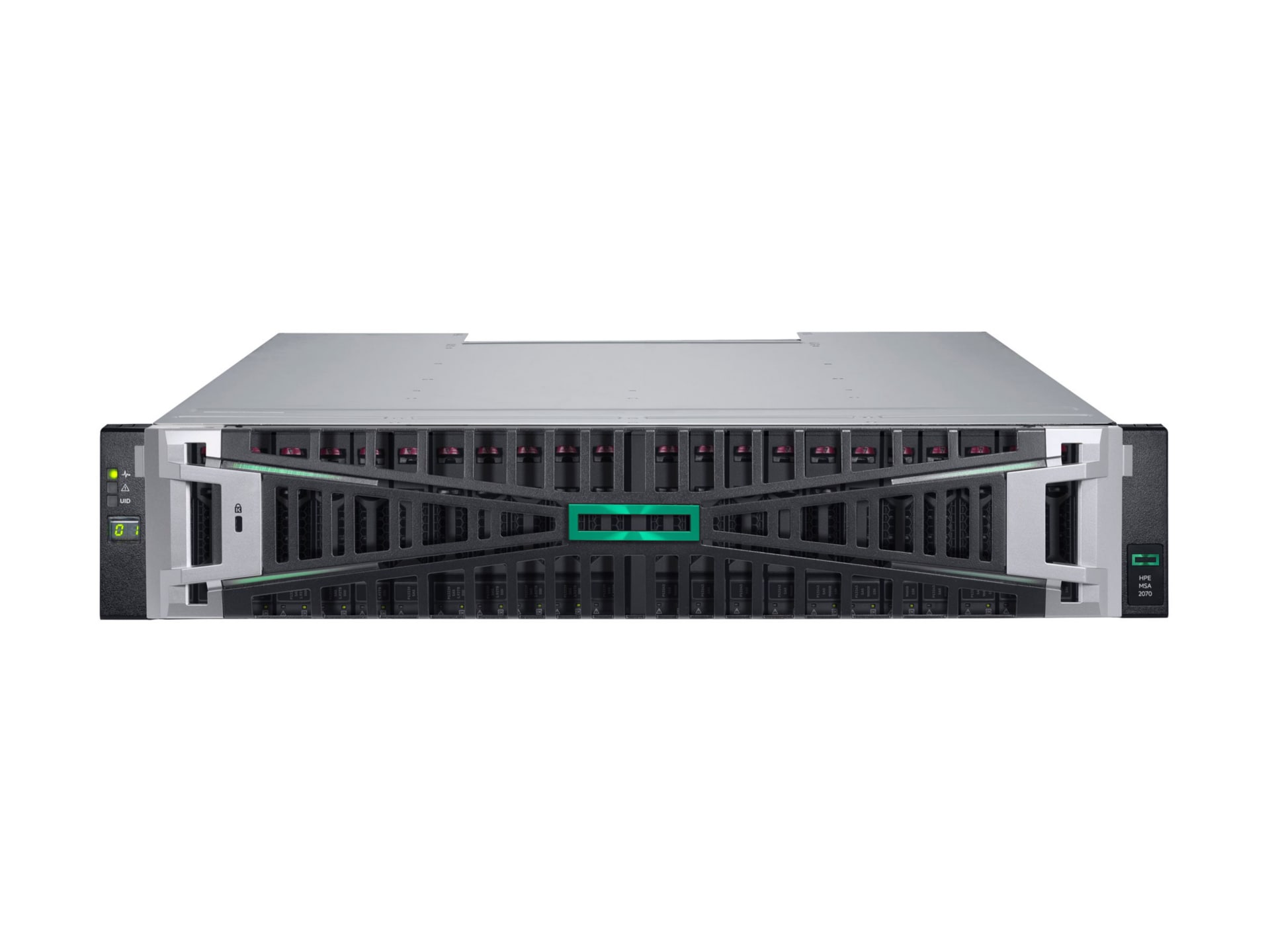 Thumbnail 2 of 3 for HPE Modular Smart Array 2070 10GBASE-T iSCSI SFF Storage - 7th Generation - solid state / hard drive array