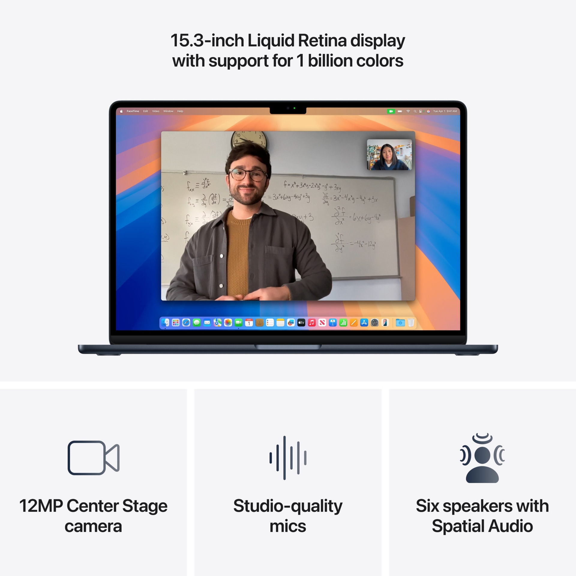 Thumbnail 5 of 11 for Apple MacBook Air - 15" - M4 - 10-core CPU - 10-core GPU - 16 GB RAM - 256 GB SSD - Midnight