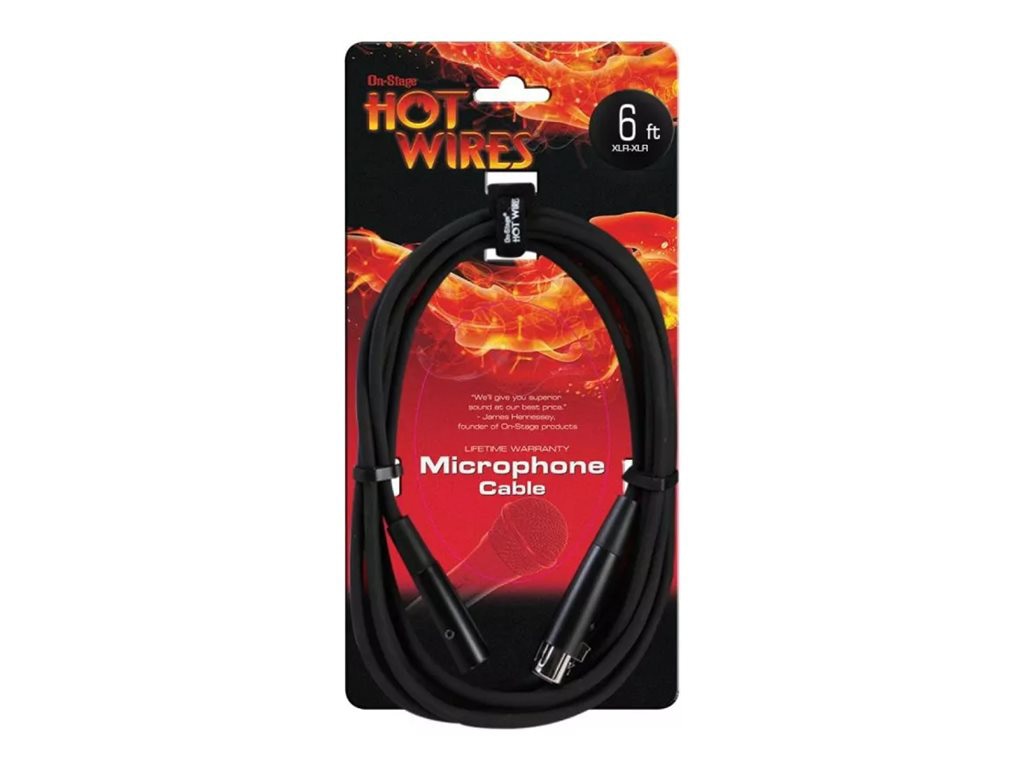 On-Stage audio extension cable - 6 ft