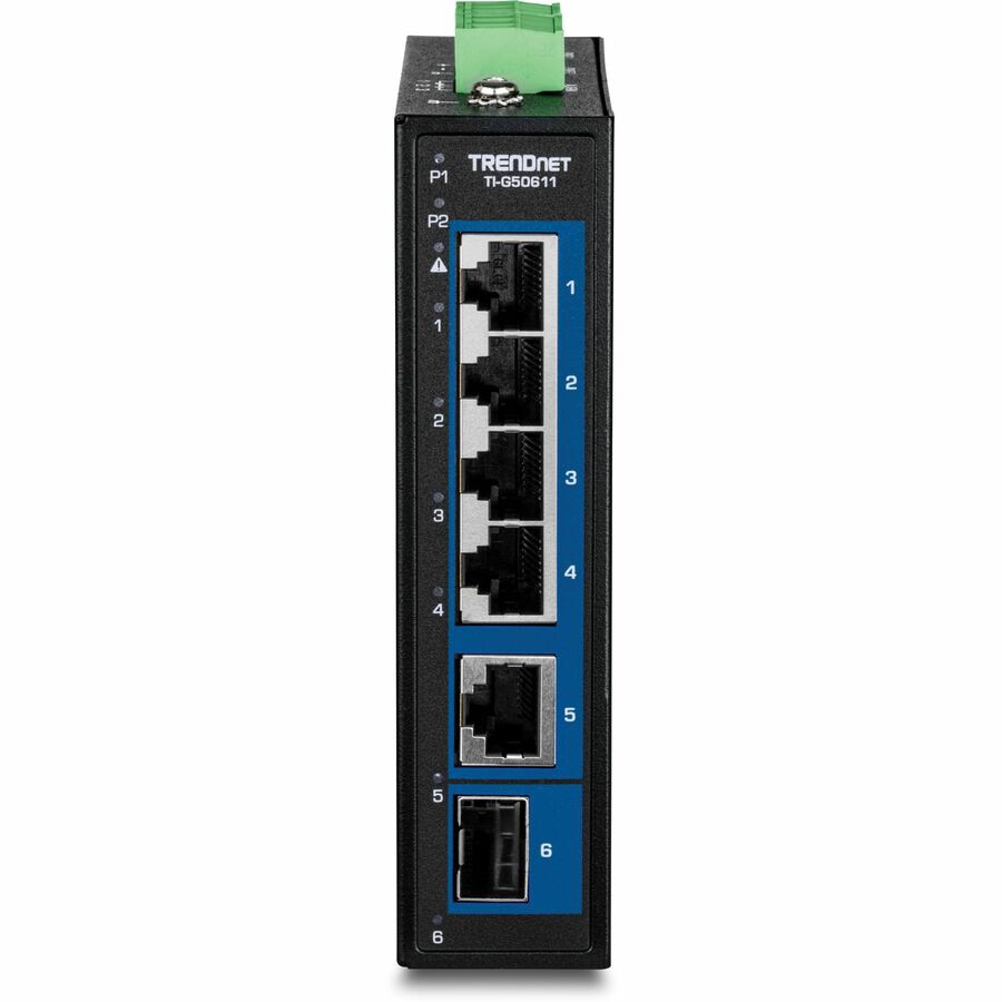 Thumbnail 4 of 7 for TRENDnet 6-Port Industrial 2.5G DIN-Rail Switch with 1 x 10G Port