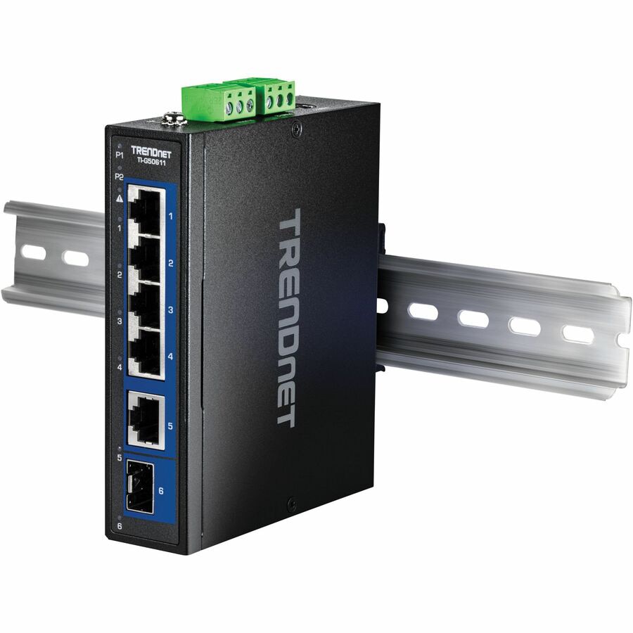 Thumbnail 6 of 7 for TRENDnet 6-Port Industrial 2.5G DIN-Rail Switch with 1 x 10G Port