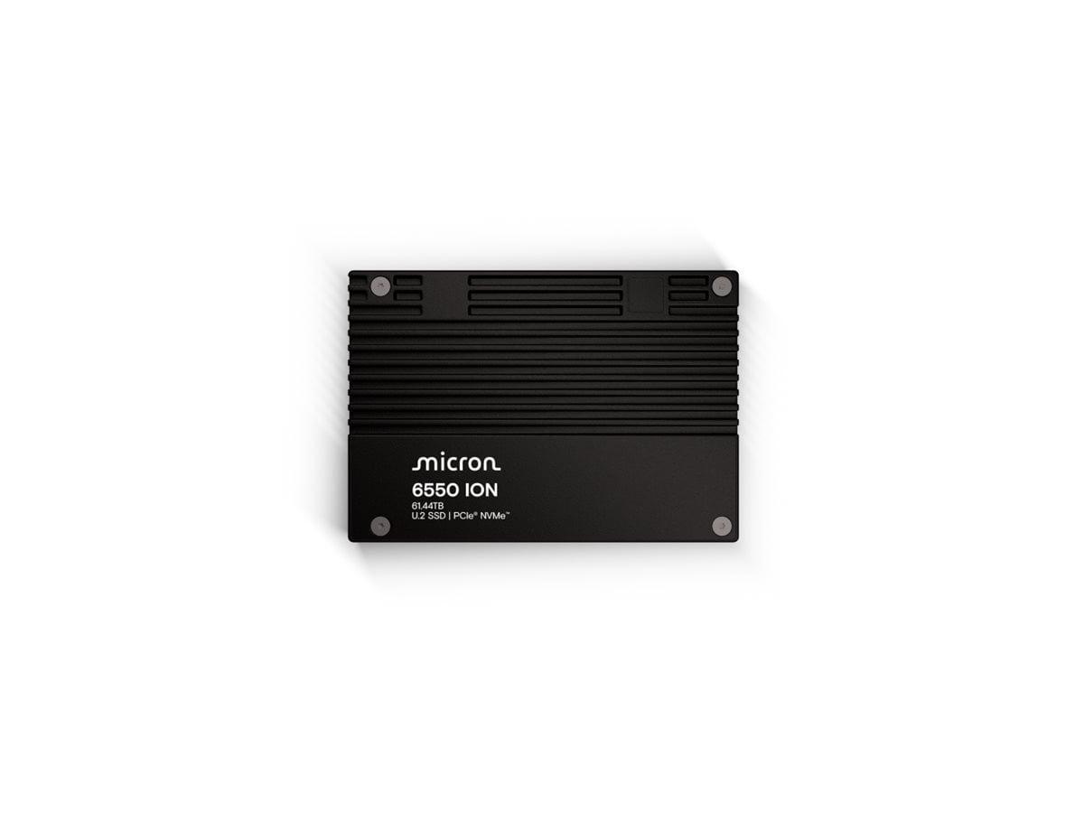Micron 6550 ION - SSD - Enterprise - 61.44 TB - U.2 PCIe 5.0 x4 (NVMe) - TA