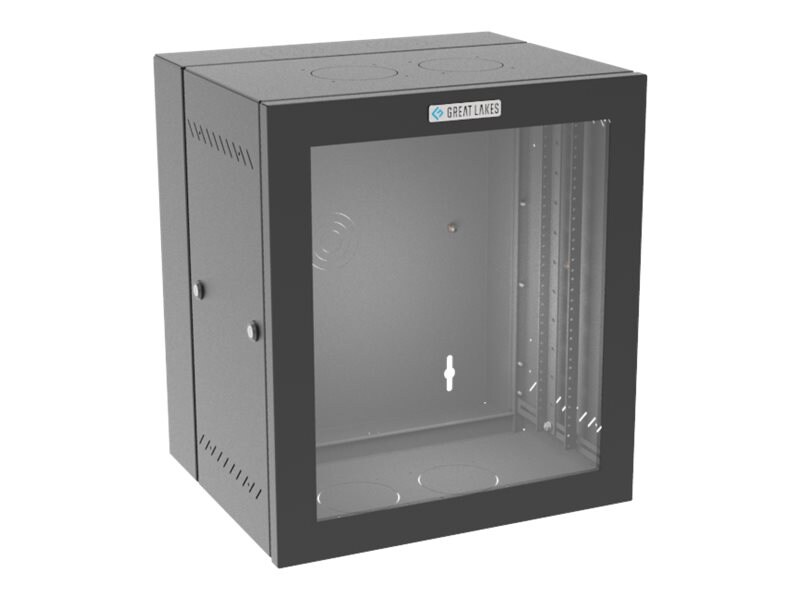 Great Lakes WM - cabinet - 18" depth, plexi door - 12U