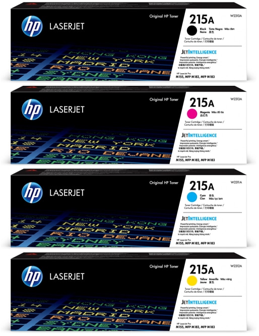 HP - 215A Black/Cyan/Magenta/Yellow Standard Yield Original LaserJet Toner