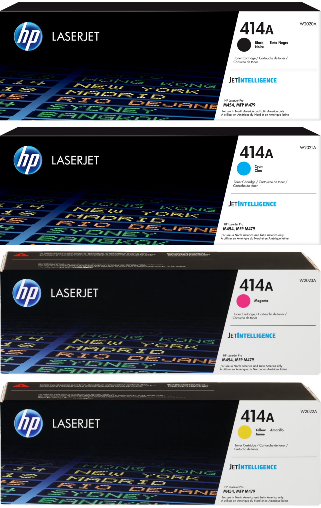HP - 414A Black/Cyan/Magenta/Yellow Standard Yield Original LaserJet Toner