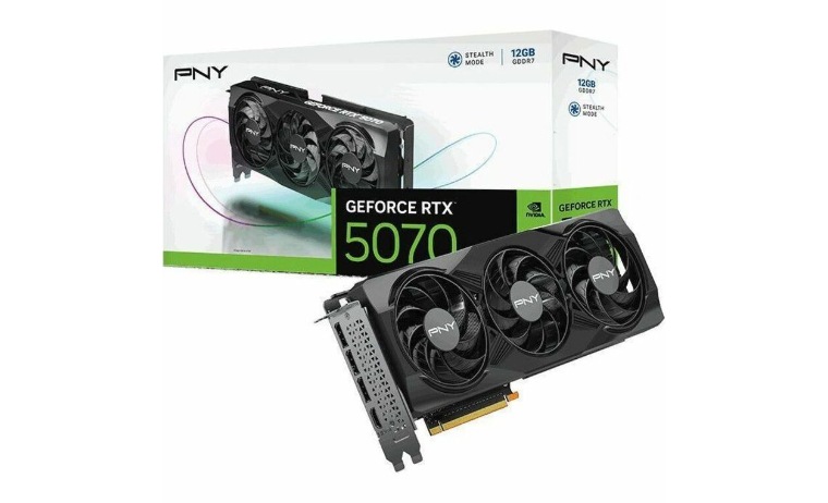 PNY NVIDIA GeForce RTX 5070 Graphic Card - 12 GB GDDR7 - Full