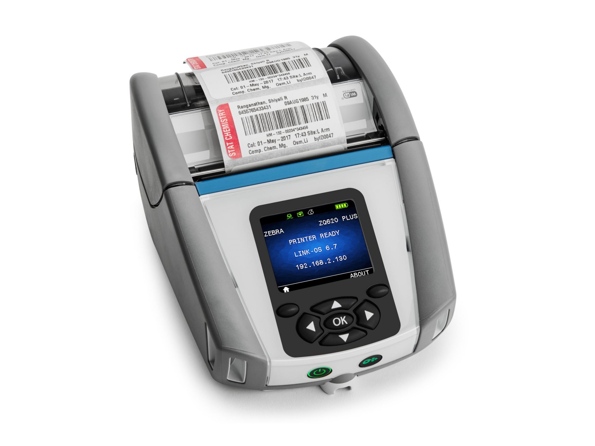 Zebra ZQ600 Series ZQ620 Plus-HC - Healthcare - label printer - B/W - direc
