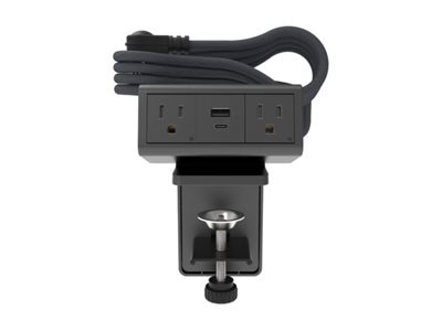 Wiremold DPC Dash 3-Cube Desktop Power Center - Graphite