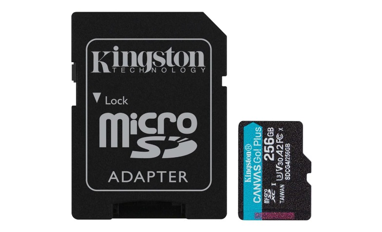 Kingston Canvas Go! Plus - flash memory card - 256 GB - microSDXC
