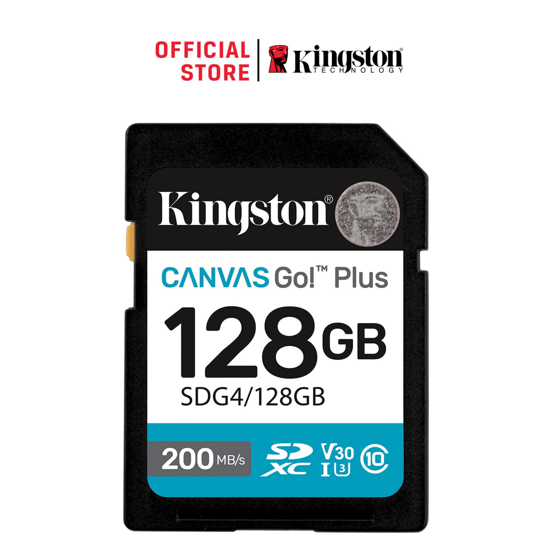 Kingston Canvas Go! Plus - flash memory card - 128 GB - SDXC UHS-I