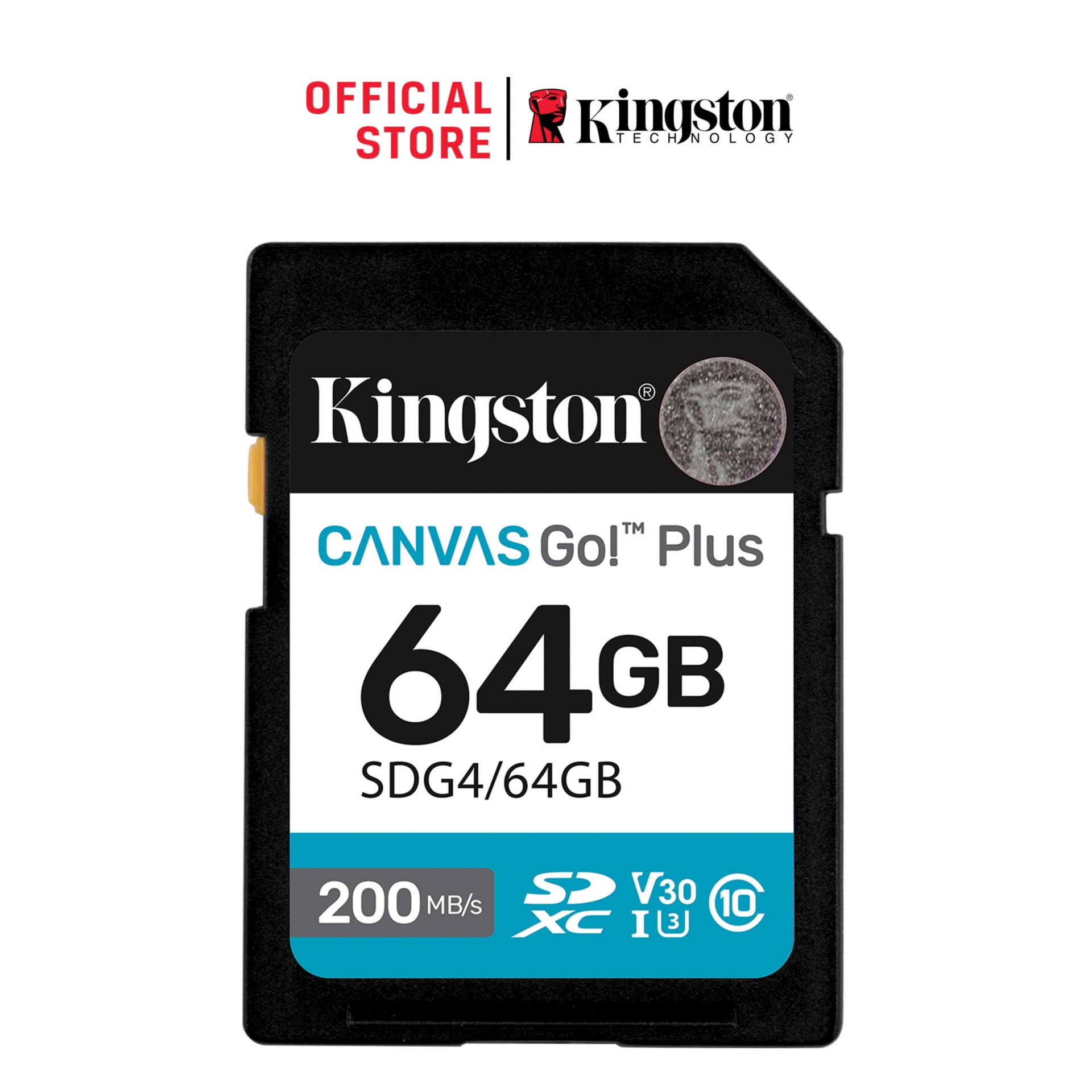 Kingston Canvas Go! Plus - flash memory card - 64 GB - SDXC UHS-I