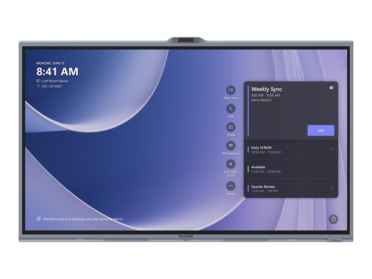 MAXHUB XBoard V7 Series V865T - for Microsoft Teams Rooms