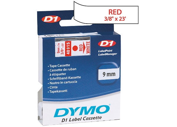 DYMO 3/8" Plastic D1 Tape
