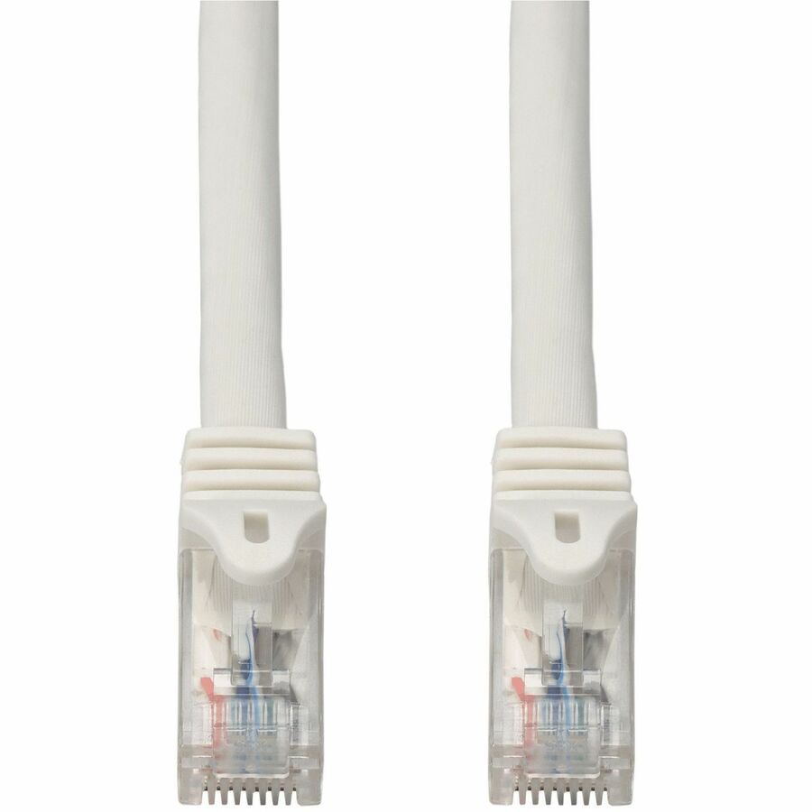 Proline 12ft White CAT 6A PVC Ethernet Cable Snagless Easy Boot RJ-45 M/M