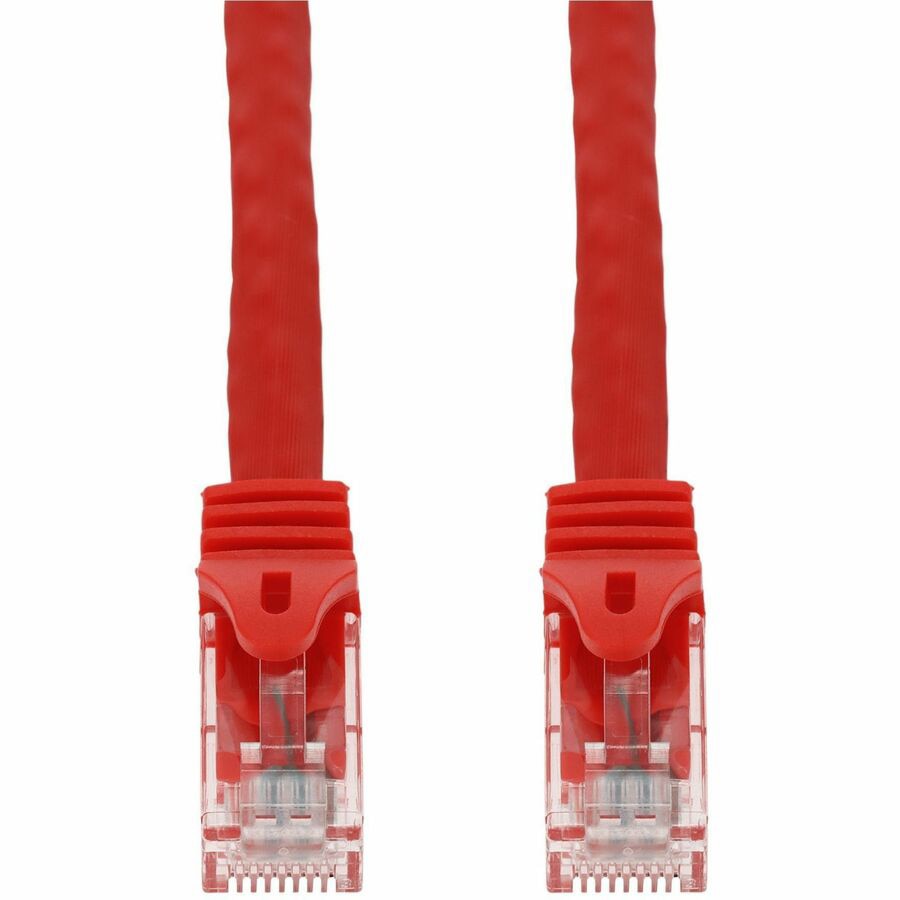 Proline 50ft Red CAT 6A PVC Ethernet Cable Snagless Easy Boot RJ-45 M/M