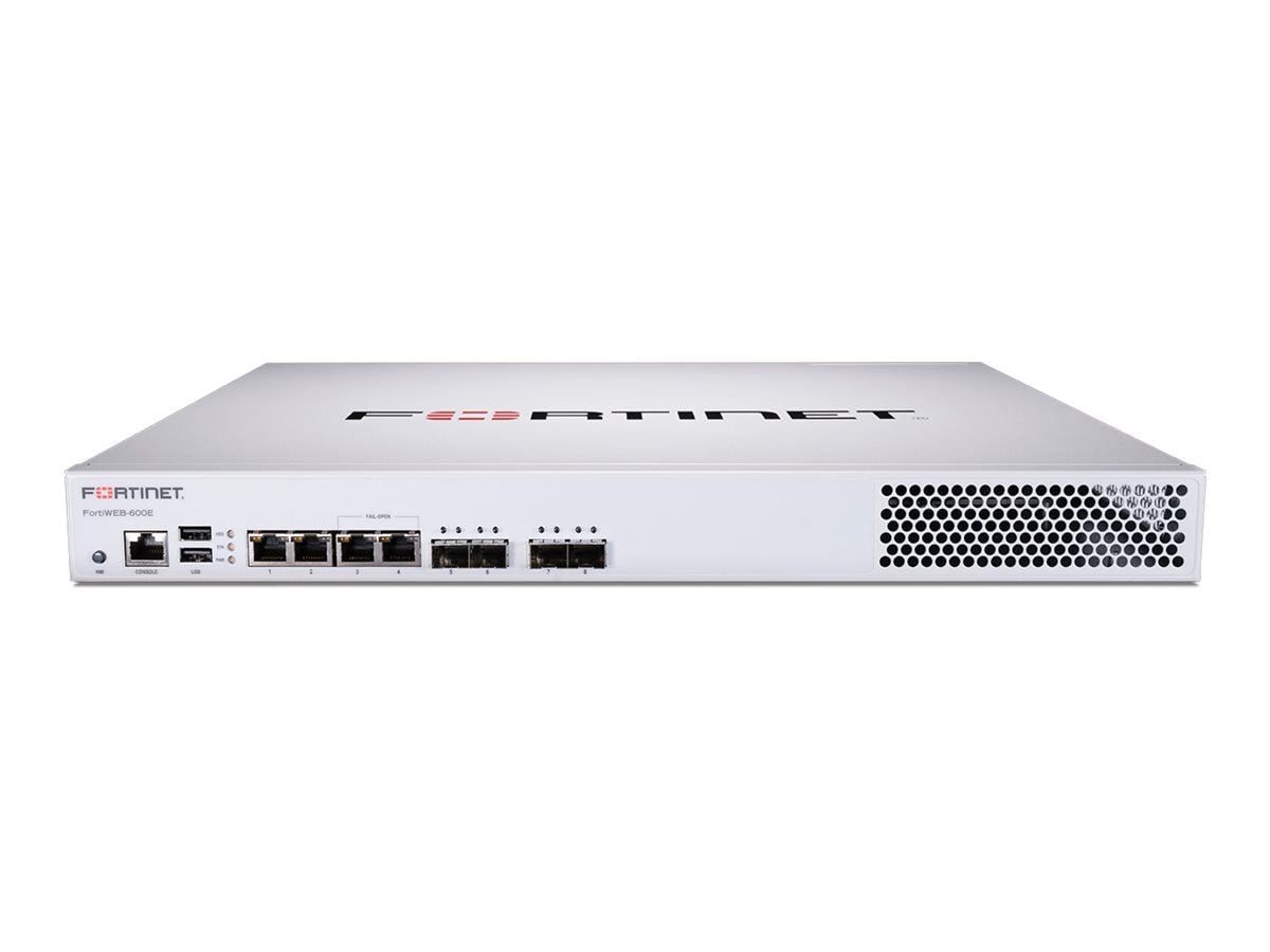 Fortinet FortiWeb 600F - security appliance - with 5 years 24x7 FortiCare a
